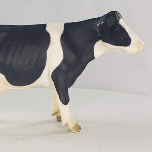 Schleich Holstein Cow Standing #13140 Black White Farm Life Animal Toy Figure